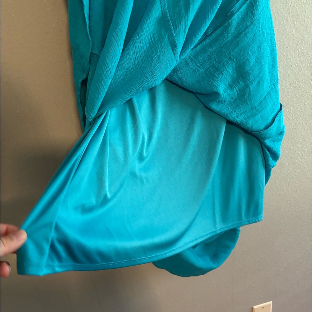 I.N Studio Teal Full Length Lined Maxi Skirt Women’s Size: XL - Picture 4 of 6